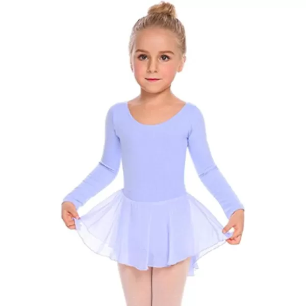 Arshiner Kids Girls Classic Long Sleeve Leotard Dance Ballet Dress