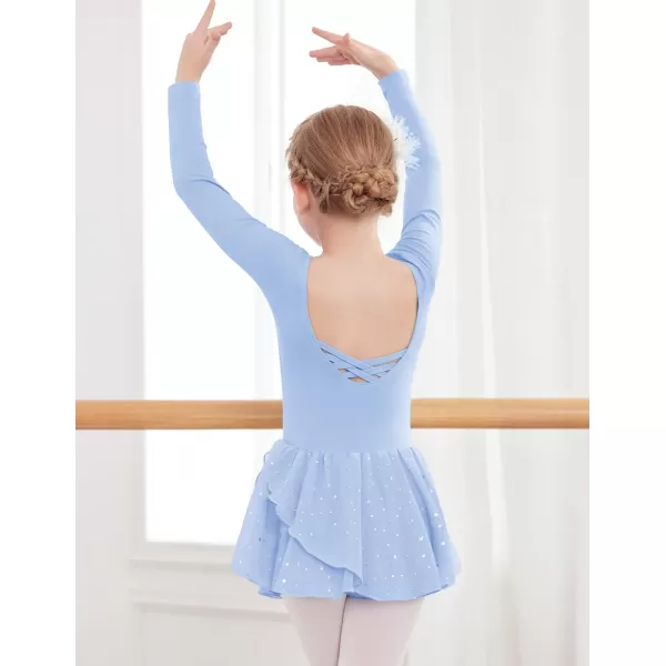 Arshiner Kids Girls Classic Long Sleeve Leotard Dance Ballet Dress
