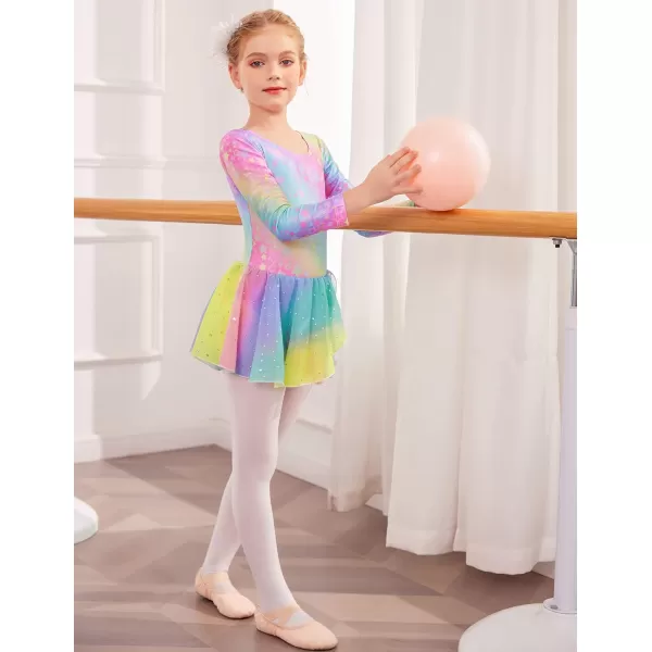 Arshiner Kids Girls Classic Long Sleeve Leotard Dance Ballet Dress