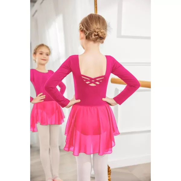 Arshiner Kids Girls Classic Long Sleeve Leotard Dance Ballet Dress