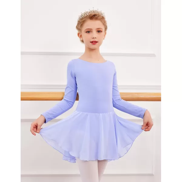 Arshiner Kids Girls Classic Long Sleeve Leotard Dance Ballet Dress