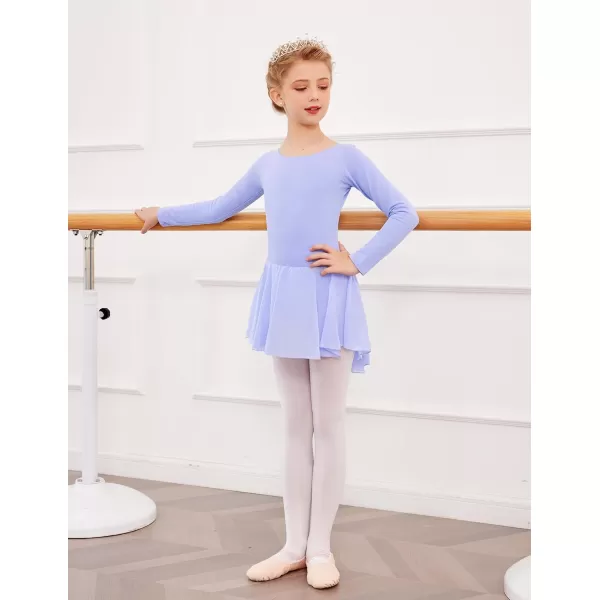 Arshiner Kids Girls Classic Long Sleeve Leotard Dance Ballet Dress