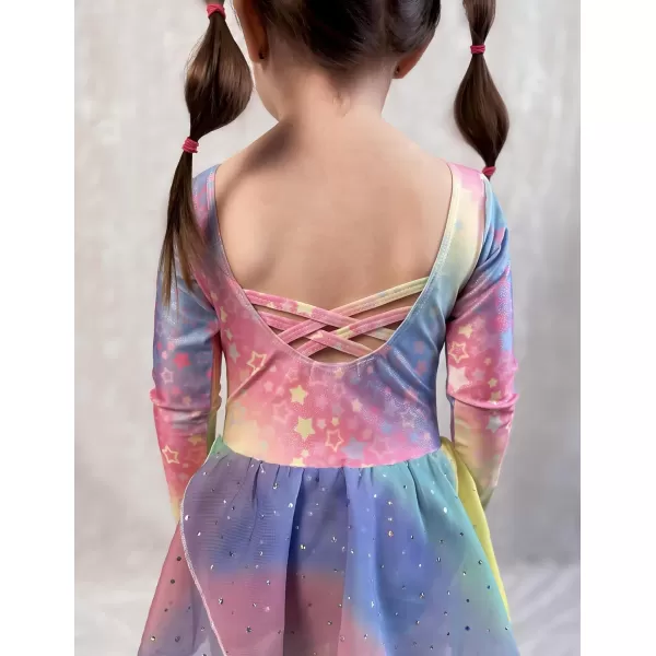 Arshiner Kids Girls Classic Long Sleeve Leotard Dance Ballet Dress