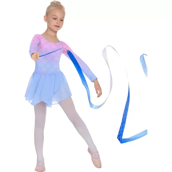 Arshiner Kids Girls Classic Long Sleeve Leotard Dance Ballet Dress