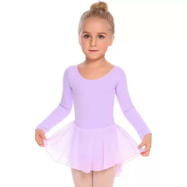 Arshiner Kids Girls Classic Long Sleeve Leotard Dance Ballet Dress