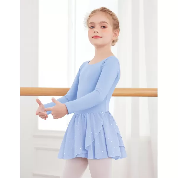 Arshiner Kids Girls Classic Long Sleeve Leotard Dance Ballet Dress