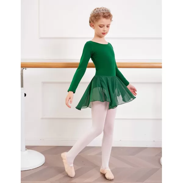 Arshiner Kids Girls Classic Long Sleeve Leotard Dance Ballet Dress