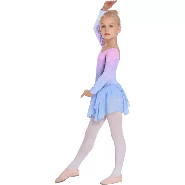 Arshiner Kids Girls Classic Long Sleeve Leotard Dance Ballet Dress