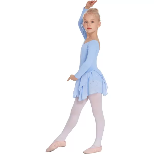 Arshiner Kids Girls Classic Long Sleeve Leotard Dance Ballet Dress