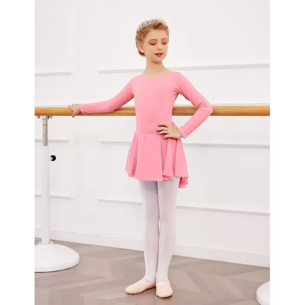 Arshiner Kids Girls Classic Long Sleeve Leotard Dance Ballet Dress