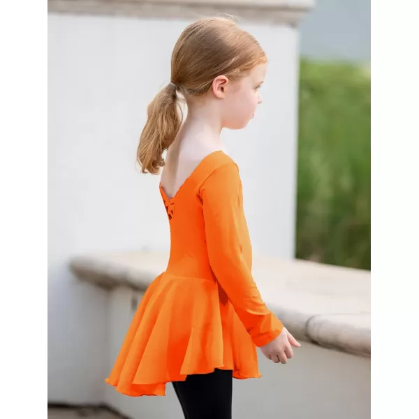 Arshiner Kids Girls Classic Long Sleeve Leotard Dance Ballet Dress
