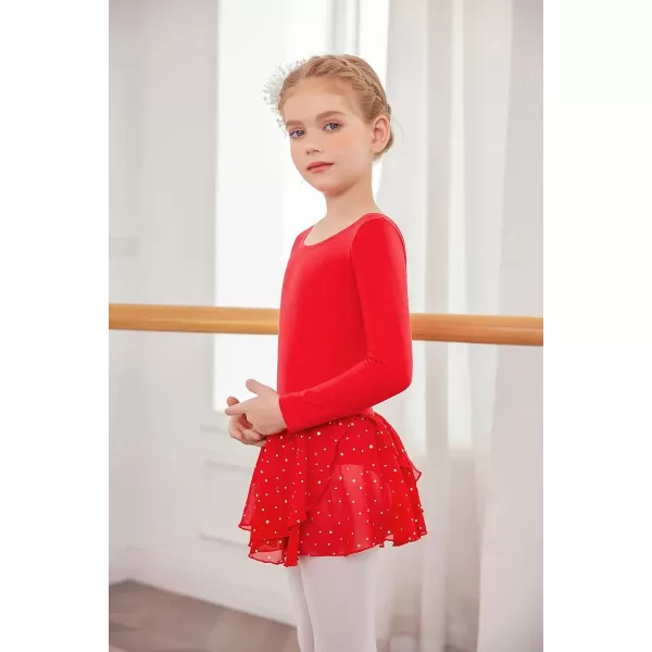 Arshiner Kids Girls Classic Long Sleeve Leotard Dance Ballet Dress