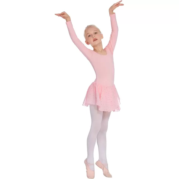 Arshiner Kids Girls Classic Long Sleeve Leotard Dance Ballet Dress