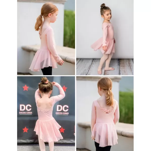 Arshiner Kids Girls Classic Long Sleeve Leotard Dance Ballet Dress