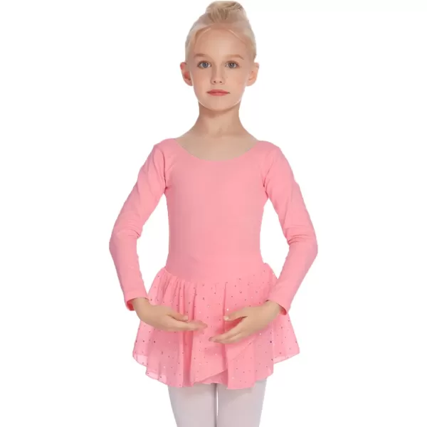 Arshiner Kids Girls Classic Long Sleeve Leotard Dance Ballet Dress