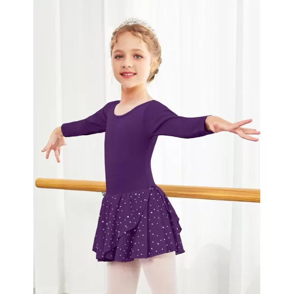 Arshiner Kids Girls Classic Long Sleeve Leotard Dance Ballet Dress