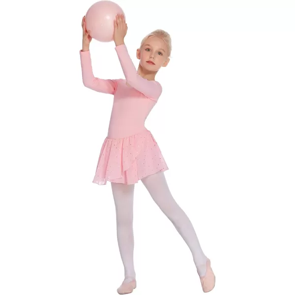Arshiner Kids Girls Classic Long Sleeve Leotard Dance Ballet Dress