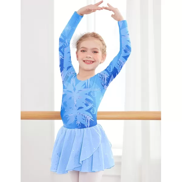 Arshiner Kids Girls Classic Long Sleeve Leotard Dance Ballet Dress