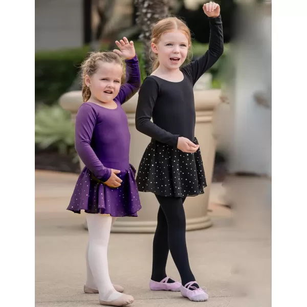 Arshiner Kids Girls Classic Long Sleeve Leotard Dance Ballet Dress