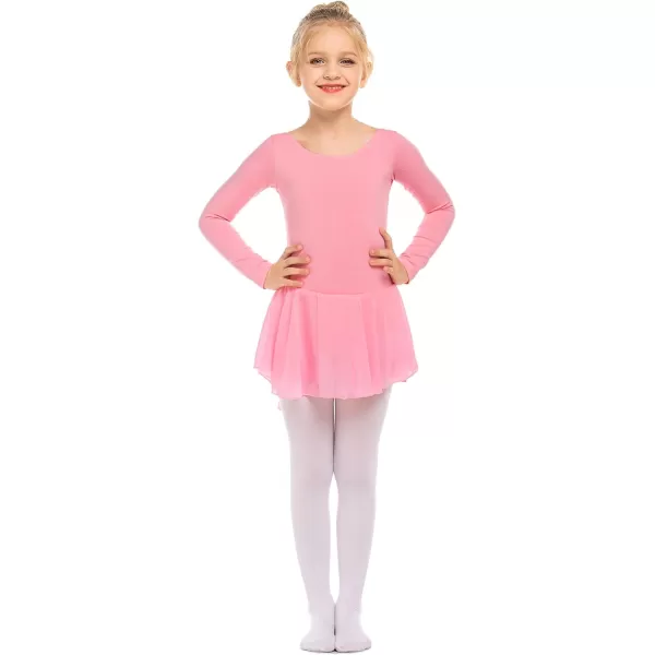 Arshiner Kids Girls Classic Long Sleeve Leotard Dance Ballet Dress