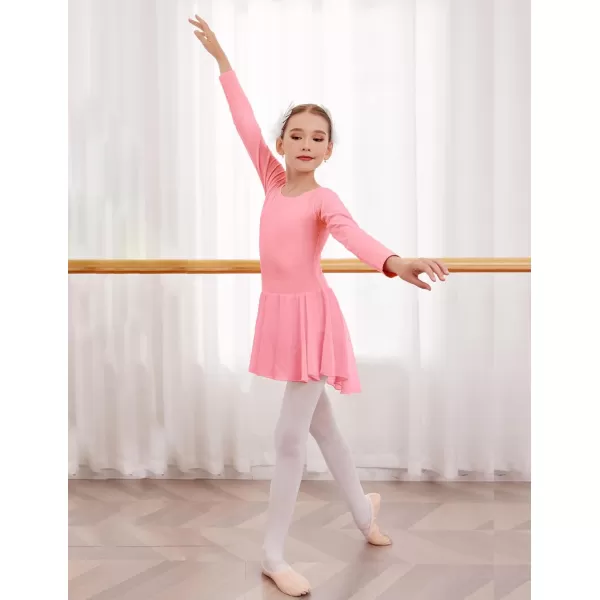 Arshiner Kids Girls Classic Long Sleeve Leotard Dance Ballet Dress