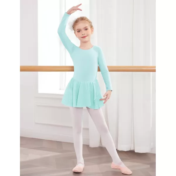 Arshiner Kids Girls Classic Long Sleeve Leotard Dance Ballet Dress