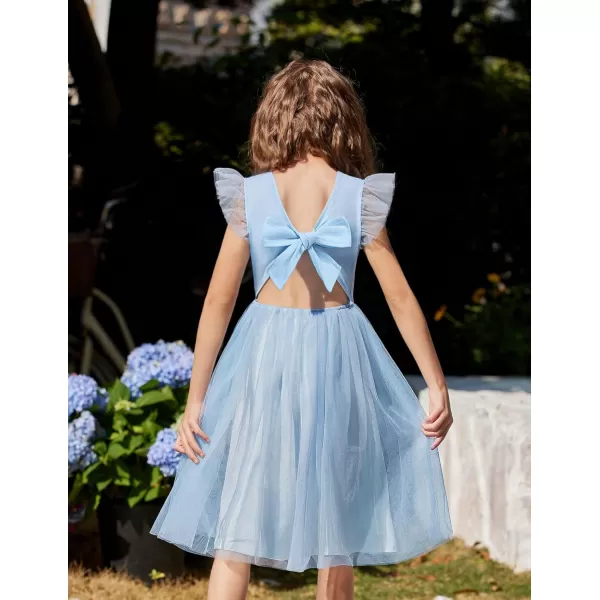Arshiner Toddler Tutu Dress Little Girls Summer Tulle Backless Party Birthday Cotton Dresses 2-6Y