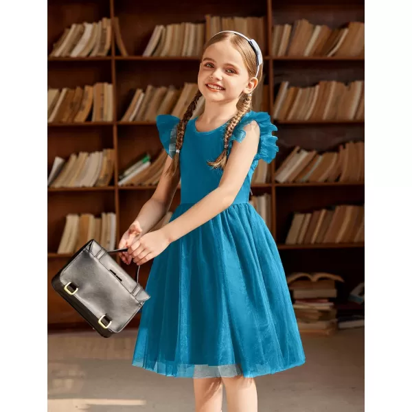 Arshiner Toddler Tutu Dress Little Girls Summer Tulle Backless Party Birthday Cotton Dresses 2-6Y