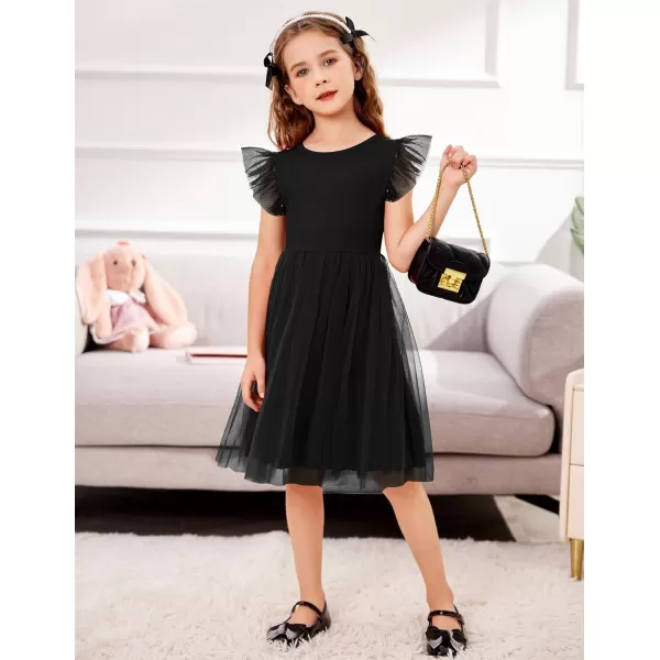 Arshiner Toddler Tutu Dress Little Girls Summer Tulle Backless Party Birthday Cotton Dresses 2-6Y