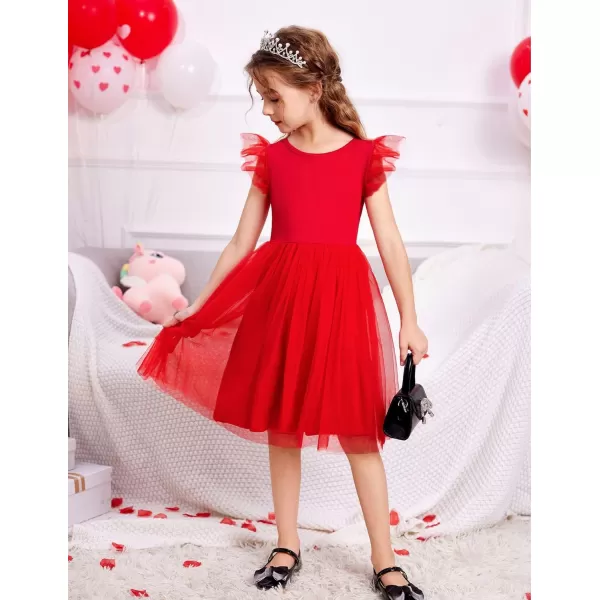 Arshiner Toddler Tutu Dress Little Girls Summer Tulle Backless Party Birthday Cotton Dresses 2-6Y