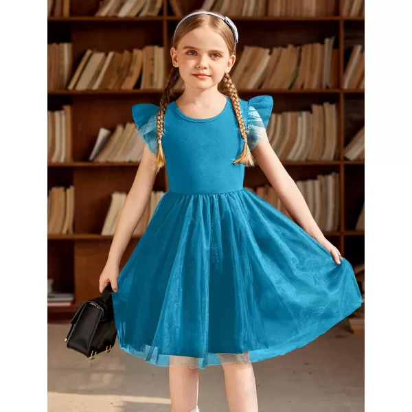 Arshiner Toddler Tutu Dress Little Girls Summer Tulle Backless Party Birthday Cotton Dresses 2-6Y