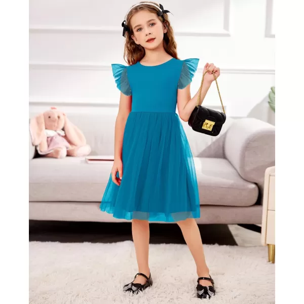 Arshiner Toddler Tutu Dress Little Girls Summer Tulle Backless Party Birthday Cotton Dresses 2-6Y