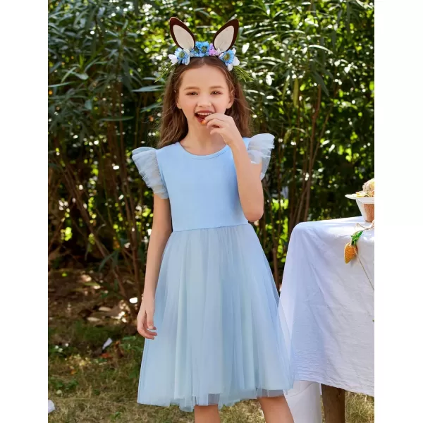 Arshiner Toddler Tutu Dress Little Girls Summer Tulle Backless Party Birthday Cotton Dresses 2-6Y