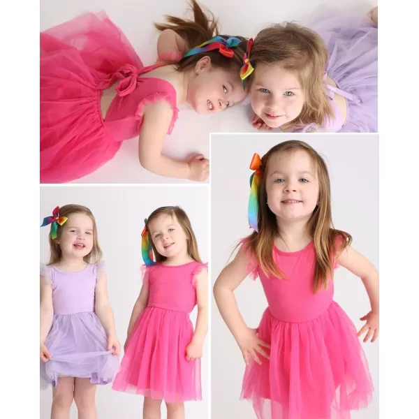 Arshiner Toddler Tutu Dress Little Girls Summer Tulle Backless Party Birthday Cotton Dresses 2-6Y