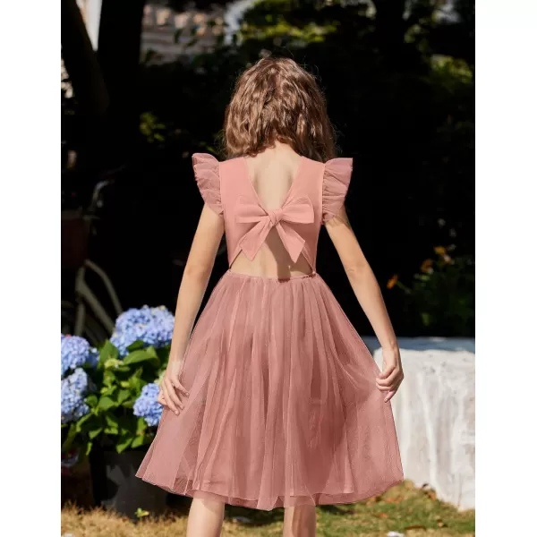 Arshiner Toddler Tutu Dress Little Girls Summer Tulle Backless Party Birthday Cotton Dresses 2-6Y