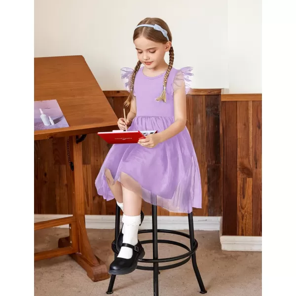 Arshiner Toddler Tutu Dress Little Girls Summer Tulle Backless Party Birthday Cotton Dresses 2-6Y