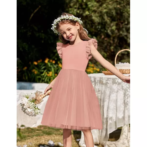 Arshiner Toddler Tutu Dress Little Girls Summer Tulle Backless Party Birthday Cotton Dresses 2-6Y