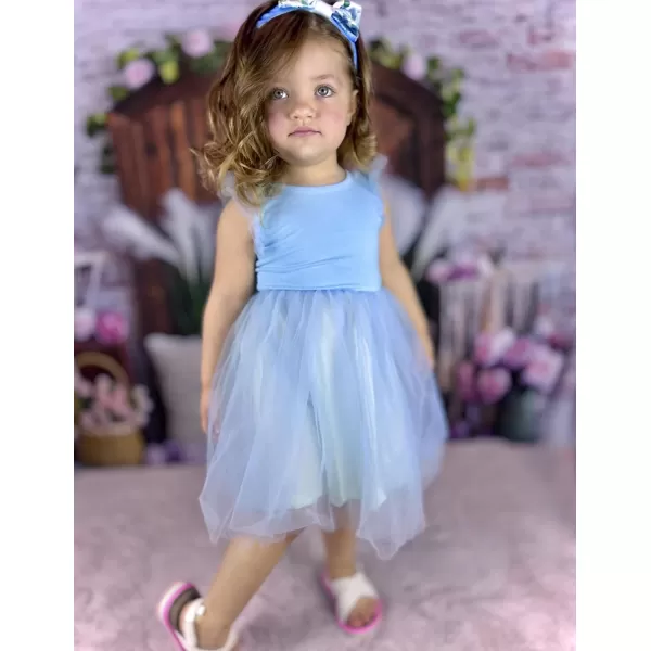 Arshiner Toddler Tutu Dress Little Girls Summer Tulle Backless Party Birthday Cotton Dresses 2-6Y