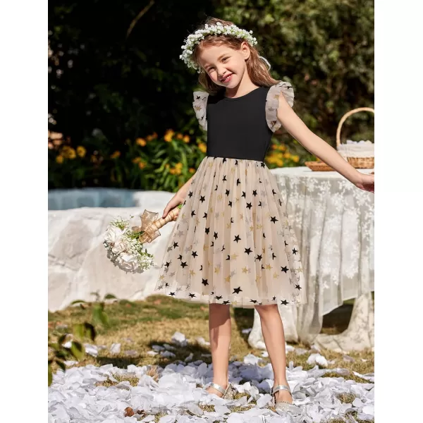 Arshiner Toddler Tutu Dress Little Girls Summer Tulle Backless Party Birthday Cotton Dresses 2-6Y