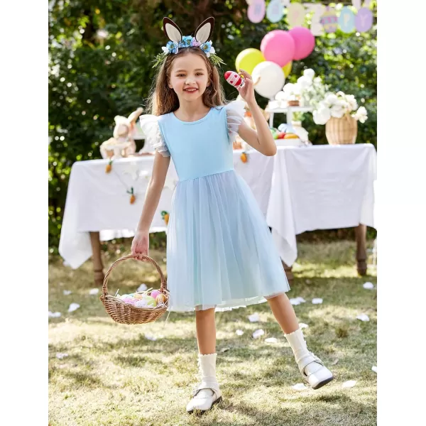 Arshiner Toddler Tutu Dress Little Girls Summer Tulle Backless Party Birthday Cotton Dresses 2-6Y