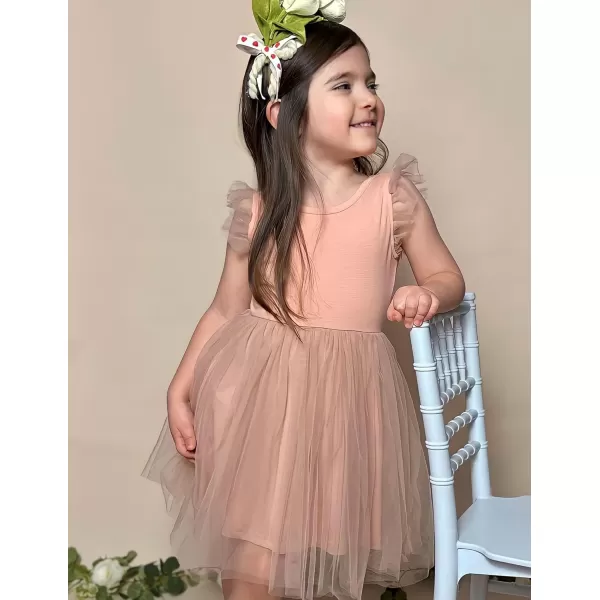 Arshiner Toddler Tutu Dress Little Girls Summer Tulle Backless Party Birthday Cotton Dresses 2-6Y