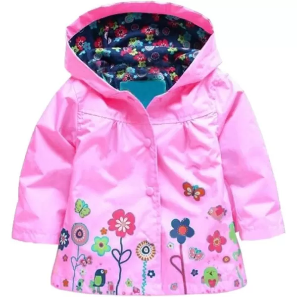 Arshiner Girl Baby Kid Waterproof Hooded Coat Jacket Outwear Raincoat Hoodies