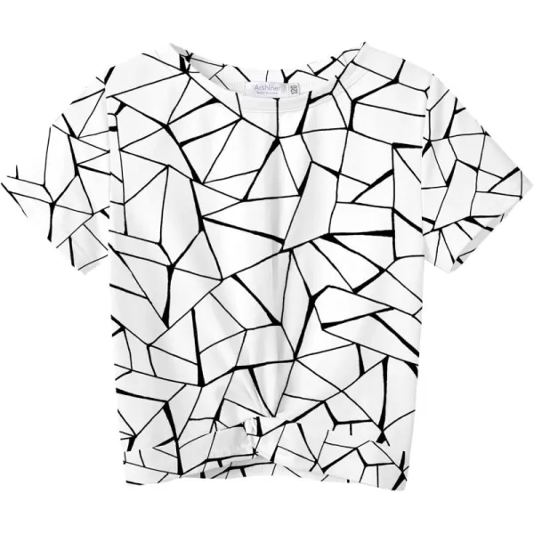 Arshiner Girls Casual Tie Dye Short-Sleeve T-Shirt Cute Print Summer Blouse for Girls Twist Front Tunic Tee Tops