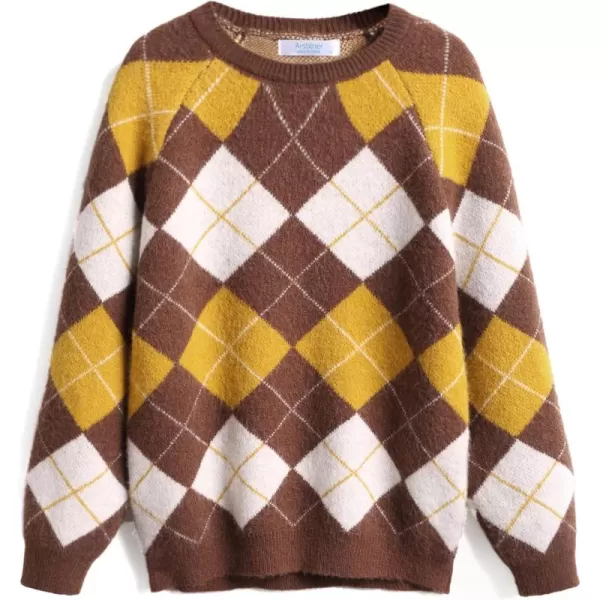 Arshiner Kids Boys Pullover Crewneck Sweater Long Sleeve Knit Stripe Casual Sweater for 5-13Years