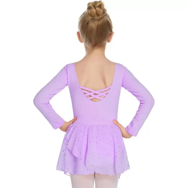 Arshiner Kids Girls Classic Long Sleeve Leotard Dance Ballet Dress