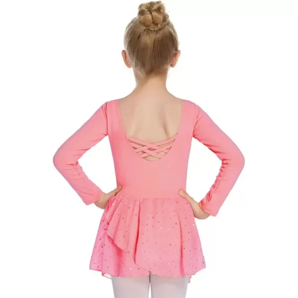Arshiner Kids Girls Classic Long Sleeve Leotard Dance Ballet Dress
