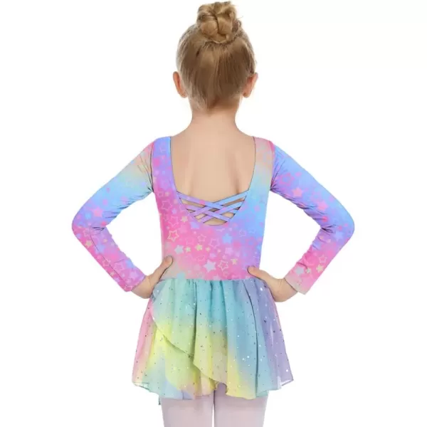 Arshiner Kids Girls Classic Long Sleeve Leotard Dance Ballet Dress