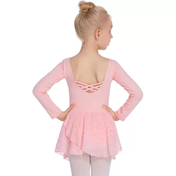 Arshiner Kids Girls Classic Long Sleeve Leotard Dance Ballet Dress