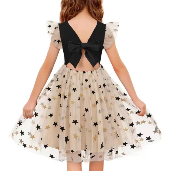 Arshiner Toddler Tutu Dress Little Girls Summer Tulle Backless Party Birthday Cotton Dresses 2-6Y