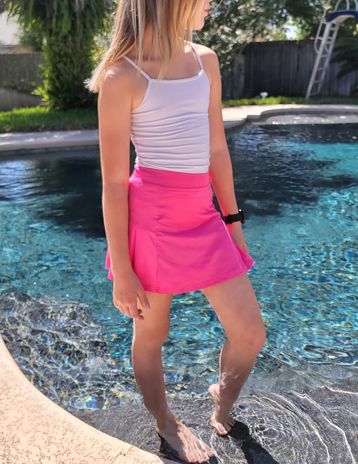 Arshiner Girl's Sport Skirts with Shorts Athletic Pleated Skort Colorful Performance Skorts